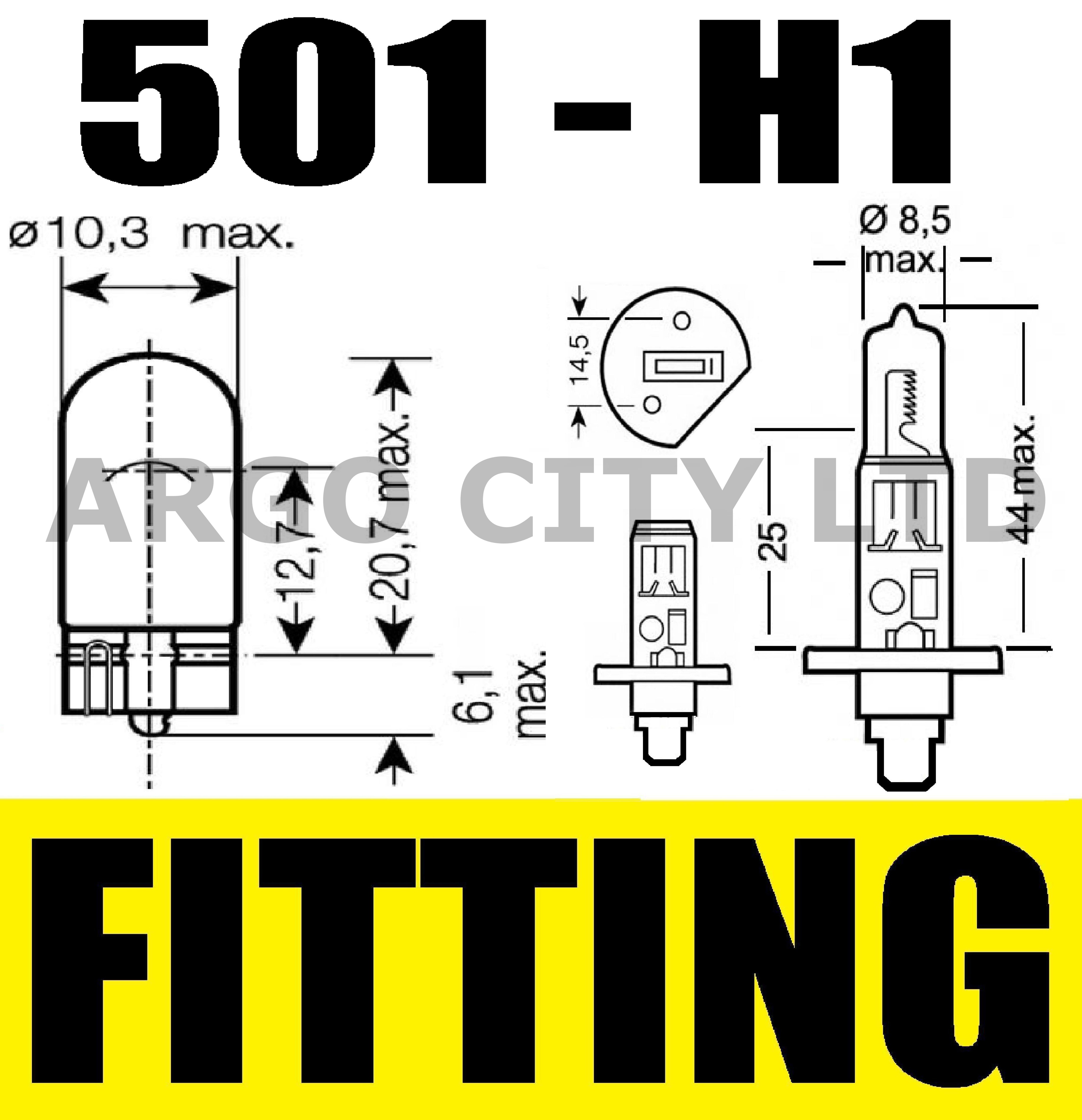 H1 100W XENON SUPER WHITE 448 FOG SPOT LIGHT LAMP BULBS HID CADILLAC ESCALADE